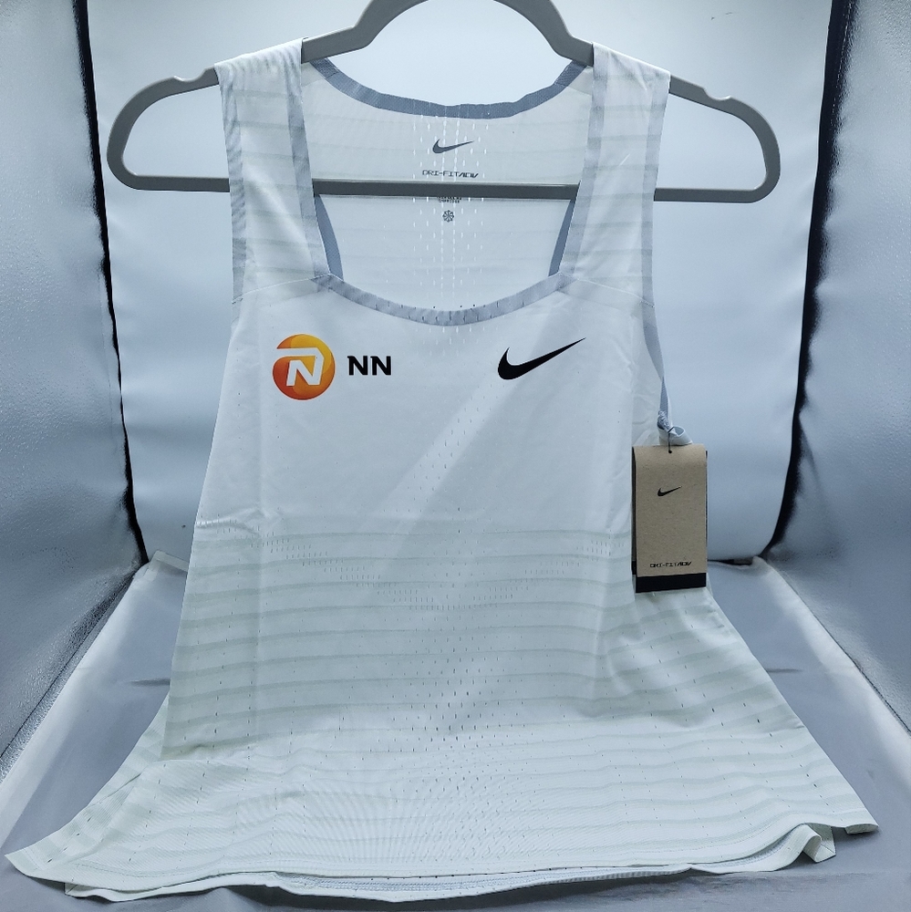 Nike Dri-Fit ADV Aeroswift Running Tank Singlet White Womens NEW* DR5850-100